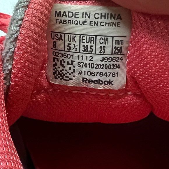 Womens sz US 8 REEBOK Zigtech Shark 3D Fuse Frame Running Shoes - Picture 11 of 11